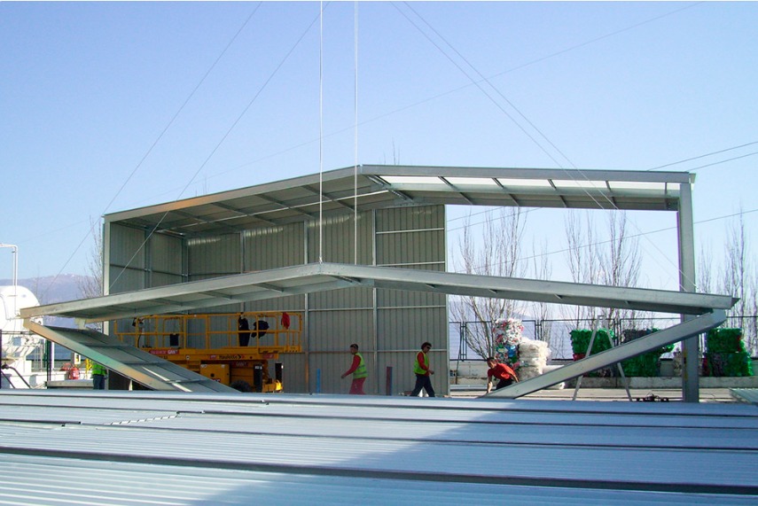 Nave industrial PLENAVE plegable y transportable